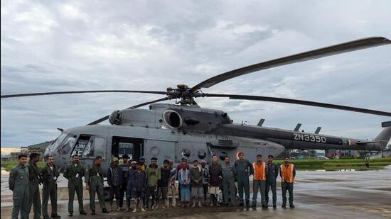 Assam has been reeling under a second wave of floods since Sunday. (Assam State Disaster Management Authority (ASDMA)) Assam has been reeling under a second wave of floods since Sunday. (Assam State Disaster Management Authority (ASDMA))