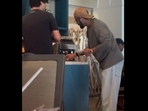 Virat Kohli was spotted getting breakfast at a hotel in Barbados. (X/@wrognxvirat) Virat Kohli was spotted getting breakfast at a hotel in Barbados. (X/@wrognxvirat)