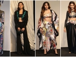 Mira Rajput, Rasha Thadani, Khushi Kapoor, and Samantha showcased stunning fashion at Anamika Khanna's H&M collection launch.(HT photo/VarinderChawla) Mira Rajput, Rasha Thadani, Khushi Kapoor, and Samantha showcased stunning fashion at Anamika Khanna's H&M collection launch.(HT photo/VarinderChawla)