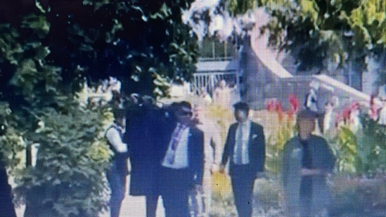 The sleuths of Special Protection Group (SPG) deployed the bullet-resistant shields to protect PM Modi The sleuths of Special Protection Group (SPG) deployed the bullet-resistant shields to protect PM Modi