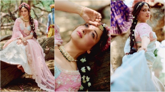 Tamannaah Bhatia's recent fashion campaign with Karan Torani has been making waves on social media. Dressed as a modern-day Radha, she exudes ethereal elegance with pastel colours, floral details, and dewy makeup. Her dreamy appearance is winning hearts everywhere. Let's dive into her breathtaking look and gather some style inspiration!(Instagram/@tamannaahspeaks)