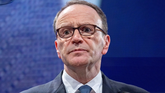 Nestle CEO Mark Schneider attends the Annual General Meeting of Nestle in Ecublens near Lausanne, Switzerland, April 18, 2024. (Denis Balibouse/Reuters)