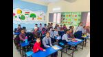 Students during a class at one of the newly constructed classrooms at Government Primary School, Kadiana Kalan, in Ludhiana on Wednesday. (HT Photo) Students during a class at one of the newly constructed classrooms at Government Primary School, Kadiana Kalan, in Ludhiana on Wednesday. (HT Photo)