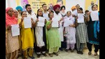 Residents during ‘Sarkar Tuhade Dwar’ camp at Gurdwara Sangatsar, Tibba Road, in Ludhiana on Friday. (HT Photo) Residents during ‘Sarkar Tuhade Dwar’ camp at Gurdwara Sangatsar, Tibba Road, in Ludhiana on Friday. (HT Photo)