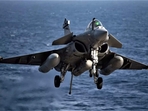 A Rafale-Maritime strike aircraft. A Rafale-Maritime strike aircraft.