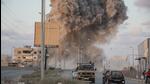 An explosion during an Israeli raid on an industrial facility on Salah al-Din Road in central Gaza, on August 22. (Bloomberg) An explosion during an Israeli raid on an industrial facility on Salah al-Din Road in central Gaza, on August 22. (Bloomberg)