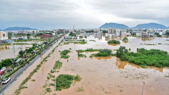 Rain fury continues in Telangana and Andhra Pradesh, causing flooded roads and rail tracks, submerging thousands of acres of crops and leaving people scrambling for essentials. At least 35 people have died in rain-related incidents in the past three days. (Reuters)