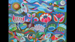 Jyoti Bhatt’s serigraph, Jal Thal Nabh, intertwines the elements of water, earth and sky. (PHOTOS: ARCHER ART GALLERY, AHMEDABAD) Jyoti Bhatt’s serigraph, Jal Thal Nabh, intertwines the elements of water, earth and sky. (PHOTOS: ARCHER ART GALLERY, AHMEDABAD)