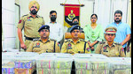 The accused brother-sister duo in the police custody in Ludhiana on Friday. (HT Photo) The accused brother-sister duo in the police custody in Ludhiana on Friday. (HT Photo)