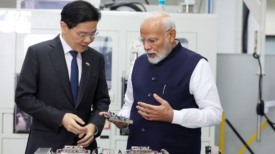 Prime Minister Narendra Modi and his Singapore counterpart Lawrence Wong visited AEM Holdings Ltd, a lead player in semiconductors. Prime Minister Narendra Modi and his Singapore counterpart Lawrence Wong visited AEM Holdings Ltd, a lead player in semiconductors.