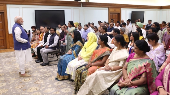 PM Modi also delved on the impact of NEP and spoke about the significance of attaining education in one’s mother tongue.(ANI)