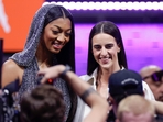 FILE - LSU's Angel Reese, left, and Iowa's Caitlin Clark, right, pose for a photo before the WNBA basketball draft, Monday, April 15, 2024, in New York. Caitlin Clark and Angel Reese will once again step into the spotlight during All-Star Weekend with their matchup against Team USA. (AP / Adam Hunger) FILE - LSU's Angel Reese, left, and Iowa's Caitlin Clark, right, pose for a photo before the WNBA basketball draft, Monday, April 15, 2024, in New York. Caitlin Clark and Angel Reese will once again step into the spotlight during All-Star Weekend with their matchup against Team USA. (AP / Adam Hunger)