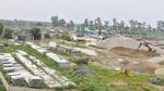 Work on the Greenfield Highway Project under the Bharatmala Project stalled near Dakha in Ludhiana in August. (HT Photo) Work on the Greenfield Highway Project under the Bharatmala Project stalled near Dakha in Ludhiana in August. (HT Photo)