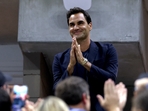 Roger Federer reacts during the US Open.(Getty Images via AFP) Roger Federer reacts during the US Open.(Getty Images via AFP)
