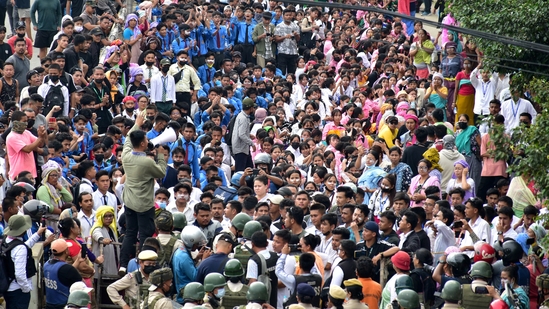 Demonstrators attend a protest march to demand an end to the latest spurt of ethnic violence, in Imphal, Manipur, India, September 10, 2024. REUTERS/Stringer(REUTERS)