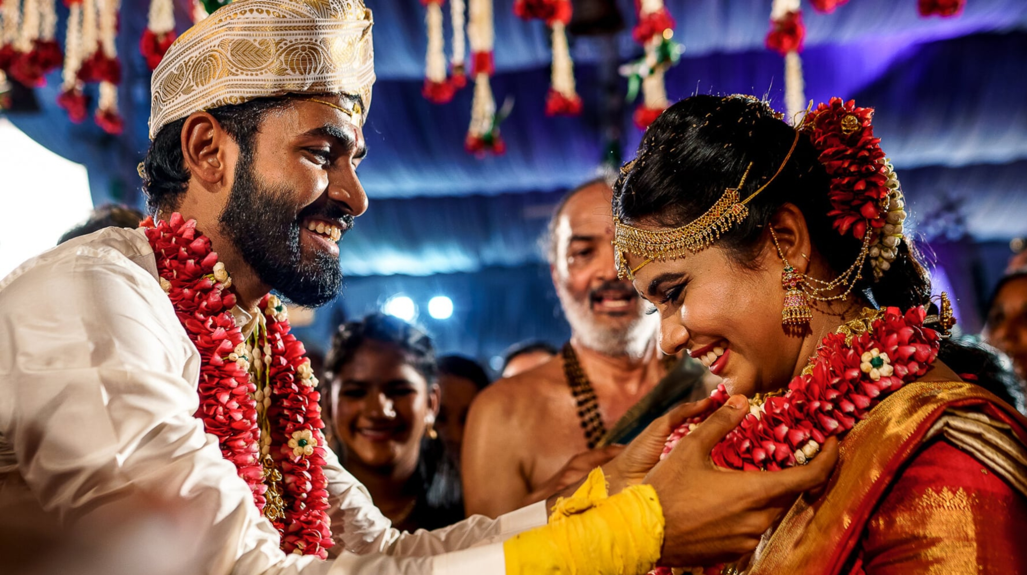 Yuva Rajkumar and Sridevi Byrappa on their wedding day Yuva Rajkumar and Sridevi Byrappa on their wedding day