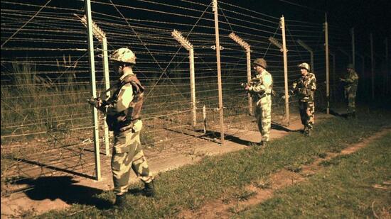 BSF said its troops were on high alert. (HT PHOTO/Representative)