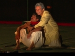 Kumud Mishra and Sandeep Shikhar during the play Kaumudi, written and directed by Abhishek Majumdar Kumud Mishra and Sandeep Shikhar during the play Kaumudi, written and directed by Abhishek Majumdar