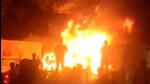 Around 45 passengers onboard PMPML electric bus had a close shave after it caught fire near Kalubai Chowk at Avenue Mall on Pune Solapur Road around 7.30 pm on Thursday. (SOURCED) Around 45 passengers onboard PMPML electric bus had a close shave after it caught fire near Kalubai Chowk at Avenue Mall on Pune Solapur Road around 7.30 pm on Thursday. (SOURCED)
