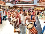 Onam cultural performance at Nexus Seawoods Mall Onam cultural performance at Nexus Seawoods Mall