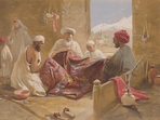 Shawl makers in Kashmir (1867). This chromolithograph is taken from plate 2 of William Simpson's 'India: Ancient and Modern'(William Simpson/Wikimedia Commons) Shawl makers in Kashmir (1867). This chromolithograph is taken from plate 2 of William Simpson's 'India: Ancient and Modern'(William Simpson/Wikimedia Commons)