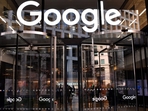 A logo is pictured above the entrance to the offices of Google in London. (AFP) A logo is pictured above the entrance to the offices of Google in London. (AFP)