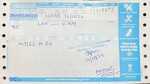 A ticket shared by a passenger showing hand written text using pen (Sourced) A ticket shared by a passenger showing hand written text using pen (Sourced)
