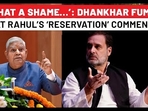 Rahul Vs Dhankhar On Reservation Rahul Vs Dhankhar On Reservation