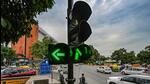 A view of traffic signal at Janpath Road crossing in Delhi’s Connaught Place. (RAJ K RAJ /HT PHOTO) A view of traffic signal at Janpath Road crossing in Delhi’s Connaught Place. (RAJ K RAJ /HT PHOTO)