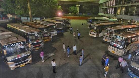 A view of the Kashmere Gate ISBT. (HT Archive) A view of the Kashmere Gate ISBT. (HT Archive)