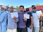 Inderwal in the Jammu region recorded the highest voter turnout among the 24 assembly segments at 80.06% by 5 pm.(Waseem Andrabi/HT Photo) Inderwal in the Jammu region recorded the highest voter turnout among the 24 assembly segments at 80.06% by 5 pm.(Waseem Andrabi/HT Photo)
