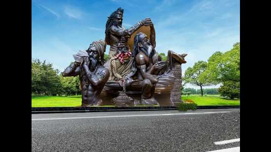 A design of sculpture to come up in Prayagraj. (Sourced) A design of sculpture to come up in Prayagraj. (Sourced)