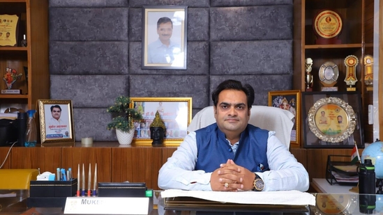AAP leader Mukesh Ahlawat AAP leader Mukesh Ahlawat