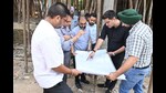 MC commissioner Aaditya Dachalwal inspecting development projects in Ludhiana on Saturday. (HT Photo) MC commissioner Aaditya Dachalwal inspecting development projects in Ludhiana on Saturday. (HT Photo)