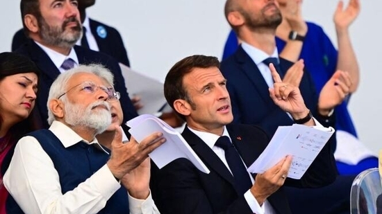File photo of PM Narendra Modi and French President Emmanuel Macron at Bastille Day parade in Paris File photo of PM Narendra Modi and French President Emmanuel Macron at Bastille Day parade in Paris