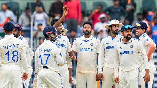 Ravichandran Ashwin wrecked Bangladesh claiming 6-88 and bowling India to a comprehensive 280-run victory inside four days in the opening test for a 1-0 lead in the two-match series.(PTI)