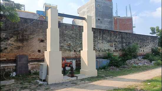 A new tube well in Daraganj locality of Prayagraj (HT) A new tube well in Daraganj locality of Prayagraj (HT)