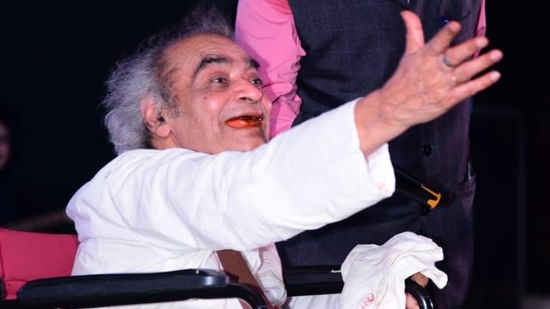 Santosh Anand on his visit to Lucknow. Santosh Anand on his visit to Lucknow.