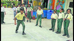 Students of a government school play during games period in Ludhiana on Thursday. (HT Photo) Students of a government school play during games period in Ludhiana on Thursday. (HT Photo)
