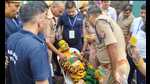 The Bangladeshi fan, Rabiul Islam, being taken to hospital after he fainted (Deepak Gupta) The Bangladeshi fan, Rabiul Islam, being taken to hospital after he fainted (Deepak Gupta)