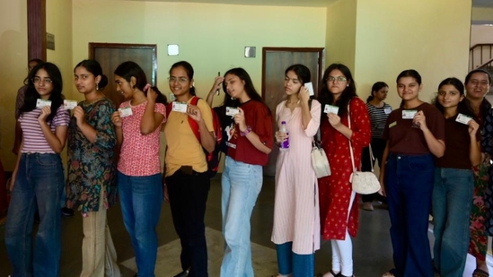 Voting for DUSU elections was held on Friday in various colleges and departments of Delhi University amid tight security. (Photo credits: Raj k Raj) Voting for DUSU elections was held on Friday in various colleges and departments of Delhi University amid tight security. (Photo credits: Raj k Raj)