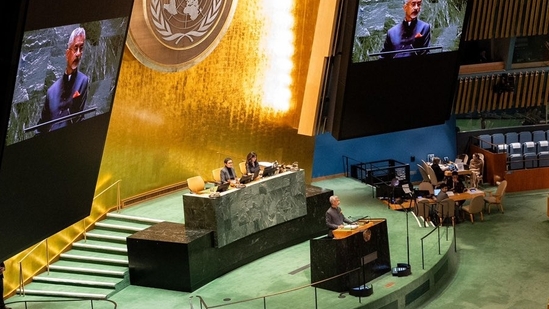 EAM S Jaishankar at UNGA on Saturday.