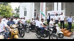 Sudhir Mahadev Bobde, the additional chief secretary to the governor, flagged off the rally. (Sourced) Sudhir Mahadev Bobde, the additional chief secretary to the governor, flagged off the rally. (Sourced)
