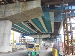 65% construction work on Lucknow-Kanpur Road has been completed(HT) 65% construction work on Lucknow-Kanpur Road has been completed(HT)
