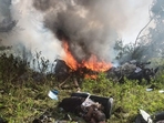 Helicopter with 3 people onboard crashes in Pune's Bavdhan, 2 dead Helicopter with 3 people onboard crashes in Pune's Bavdhan, 2 dead
