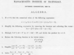 The test, which has the words The test, which has the words