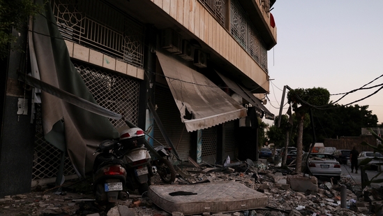 Israel-Iran war live updates: Debris is scattered at the site of an Israeli strike on central Beirut's Bachoura neighbourhood, amid ongoing hostilities between Hezbollah and Israeli forces
REUTERS/Emilie Madi