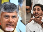 Andhra Pradesh chief minister Chandrababu Naidu and ex-CM Jagan Mohan Reddy. Andhra Pradesh chief minister Chandrababu Naidu and ex-CM Jagan Mohan Reddy.