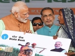 Prime Minister Narendra Modi during the launch of the PMKISAN scheme, at Gorakhpur, in Uttar Pradesh on Sunday, Feb. 24, 2019.(PTI) Prime Minister Narendra Modi during the launch of the PMKISAN scheme, at Gorakhpur, in Uttar Pradesh on Sunday, Feb. 24, 2019.(PTI)