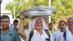 Polling officials carry EVMs as they leave for their respective polling stations on the eve of the Haryana Assembly elections, in Rohtak on Friday. (PTI) Polling officials carry EVMs as they leave for their respective polling stations on the eve of the Haryana Assembly elections, in Rohtak on Friday. (PTI)